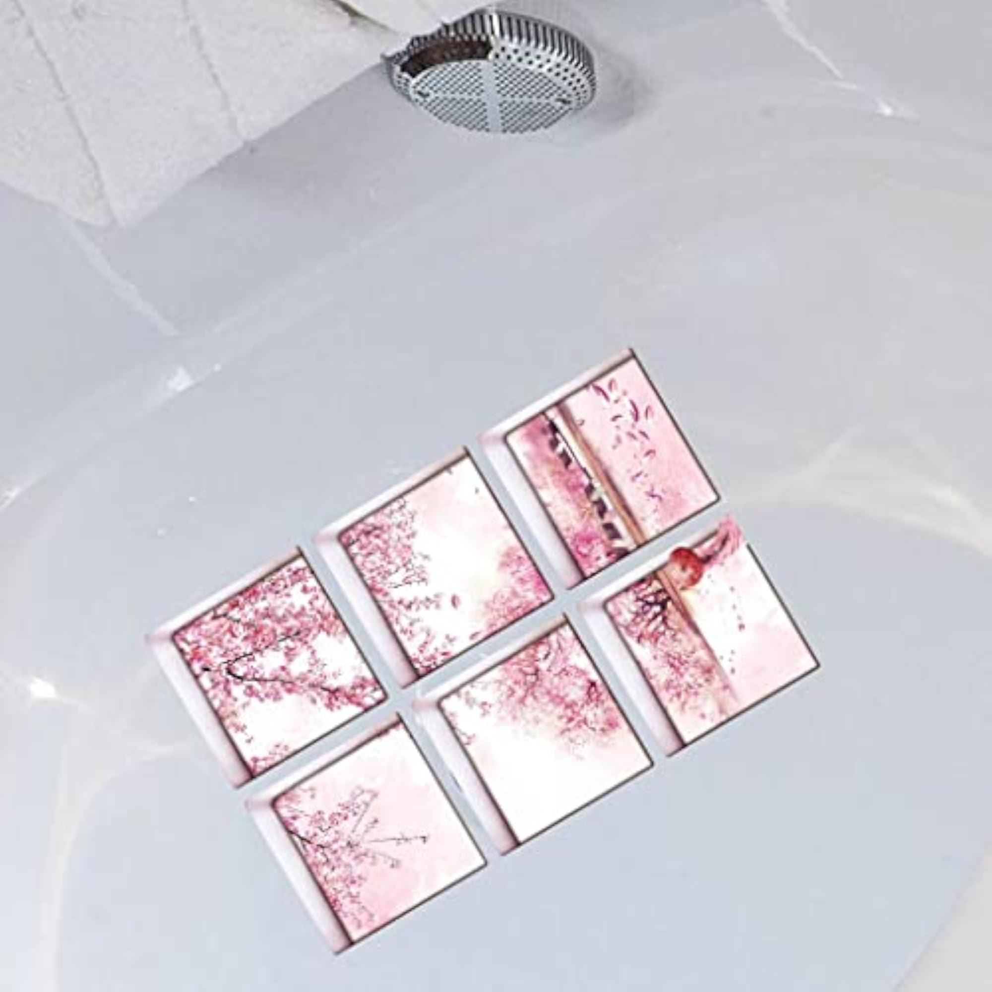 3D Effect Anti Slip Waterproof Bathtub Sticker Flower