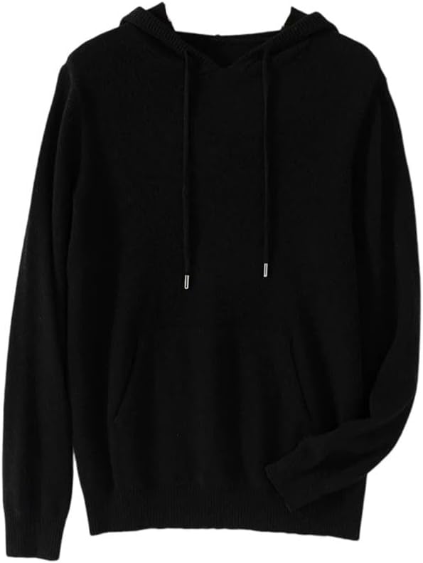 Men Winter Merino Wool Sweater Pullover Loose Oversized Business Casual Cashmere Athletic Cotton Tops