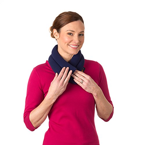Microwave Heating Pad for Neck and Shoulders Pain Relief - Whole Wheat Filled Heat Pack Microwavable - Weighted Neck and Shoulder Wrap - Non Electric & Portable Bean Bag Pillows by Sunnybay (Purple) - Thumbnail 2