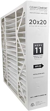 Clean Comfort AMP-11-2020-45 (1-Pack) - 20" x 20" x 4.5" Media Air Filter, MERV 11 image 3