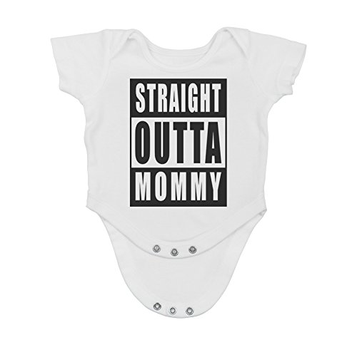 Image of Straight Outta Mommy - Funny Baby Essentials Bodysuit - Newborn Boy Clothes Baby Girl Outfit