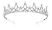 Lovely Shop Royal Pearl Rhinestone Tiara with No Comb for Wedding Bridal Prom Birthday Pegeant Prinecess Crown