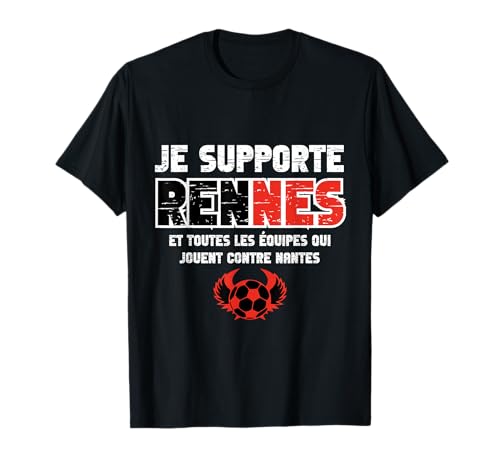 Rennais Cadeau Supporter Rennes Foot Football T-Shirt