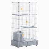 Montage rapide et simple : livré avec des instructions faciles à suivre et une boucle d'installation complète, les cages for chats d'intérieur seront assemblées en quelques minutes, vous faisant gagner du temps et des efforts