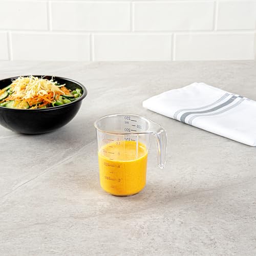 Image of Restaurantware Clear Plastic Cup Measuring Cup, 3.8 x 3 x 3.8 In