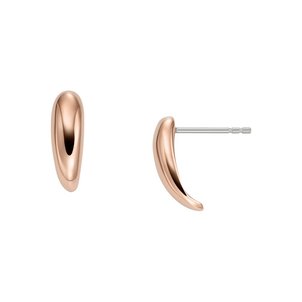 Skagen Women's Anja Pebbles Rose Gold Stainless Steel Earring, SKJ1847791
