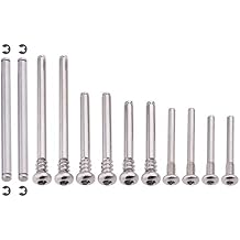Hobbypark Complete Suspension Screw Pins Set for 1/10 Scale Traxxas Slash 2WD Rustler/Stampede/Bandit, Replacement of Parts 3640 2640 12-Pack