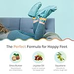 ZenToes Moisturizing Foot Mask for Dry Cracked Feet | Shea Butter, Jojoba Oil & Squalane Infused Hydrating Sheet Masks | Spa Experience At Home | Mess Free Design | Vanilla Citrus Scented, 3 Pairs - Image 4