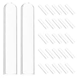 Zerodeko 100pcs Durham Tubes for Fermentation, Glass Lab Tubes 10x50mm