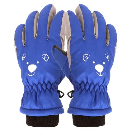 Guantes para niños de esquí impermeables con dibujos animados 3