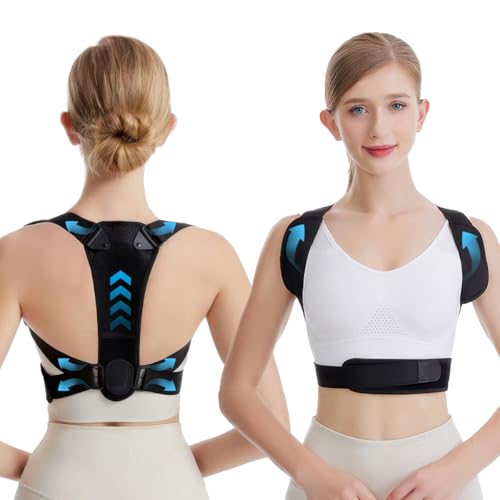 Corrector de Postura Espalda Hombre y Mujer, Corrector de Espalda Transpirable, Alivio del Dolor de Espalda y Cervicales, Corregir Espaldera, Corregir Soporte para Cuello Hombros Lumbar Enderezar