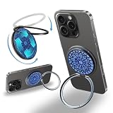 スマート良品 【日本初発売・超強力マグネット】 Mag-Safe対応 スマホリング スタンド くるくるリング 指スピナー 回転音付き 360度回転 折りたたみ式 高磁力 薄型 軽量 iPhone 17 16 15 14 13 12 Android対応 落下防止 おしゃれ 面白い sc064 (夢の欠片)