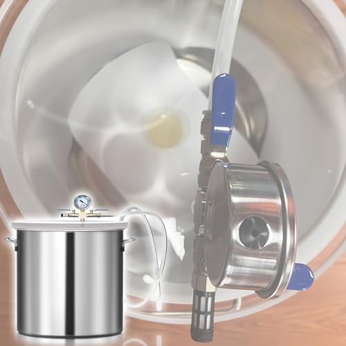 3 Gallon Vacuum Chambers for Resin, Stainless Steel Degassing Chamber Kit with Clear Lid, for Stabilizing Wood/Epoxies Casting/Essential Oils (No Pump)