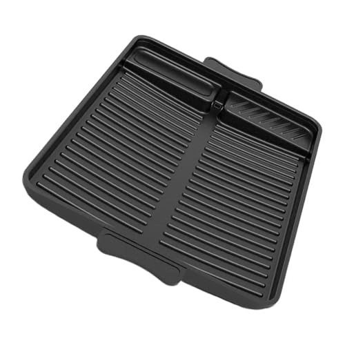 Sartén rectangular for barbacoa Maifan, placa de parrilla antiadherente recubierta de piedra for uso en interiores y exteriores, parrilla de estufa de gran capacidad, barbacoa for acampar