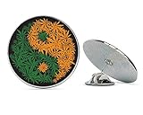NYC Jewelers Weed Ying Yang Marijuana Metal 0.75' Lapel Hat Pin Tie Tack Pinback
