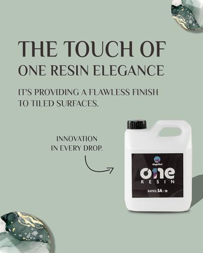 Magnifico One Resin - 3.2 KG (3:1) Clear UV-Resistant Epoxy Resin Art Kit, Smooth Finish, Easy to Use with Self-Leveling. - Image 9 thumbnail