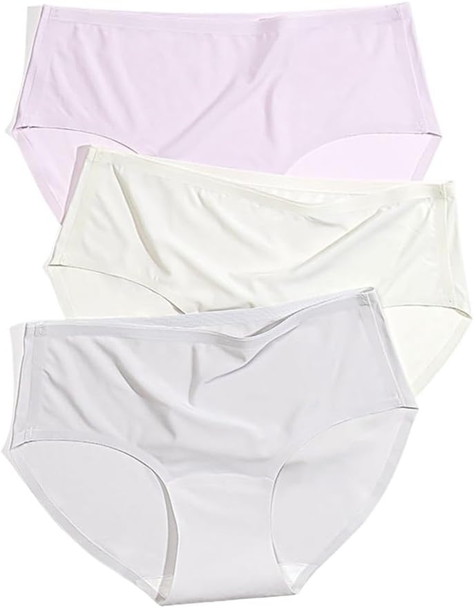 Women's Seamless Mid Waist Cotton Crotch Thin Breathable Yoga Exercise Triangle Pants