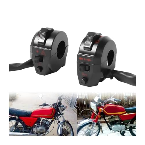 Interrupteur de remplacement pour guidon 22mm feux et klaxon de moto