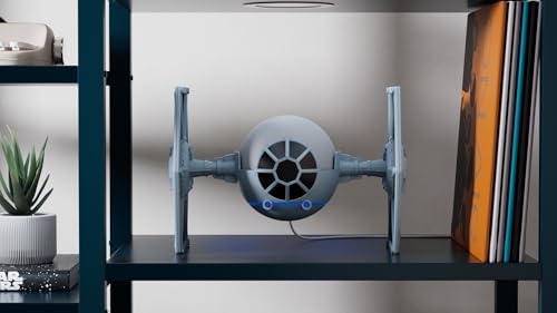 STAR WARS Echo Dot Bundle: Includes Echo Dot (5th Gen, 2022 release) | Glacier White and Limited Edition STAR WARS TIE Fighter Stand - 3