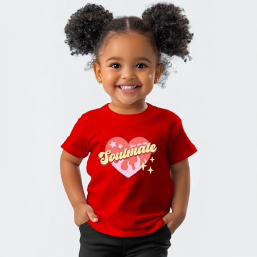 Toddler Valentines Day Shirt Boys Girls Kids' Valentine's Day T-Shirts,3-6T, Love Letters, Red Hearts, Soulmate, Match...4
