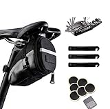 ♥Doppelte Versicherung Fixiert, eine Schnellspanner wird mit Fahrradbasis montiert und das Zauberband wird auf dem Fahrradrahmen fest fixiert. Sie können die Tasche binnen Sekunden anbringen und abnehmen.