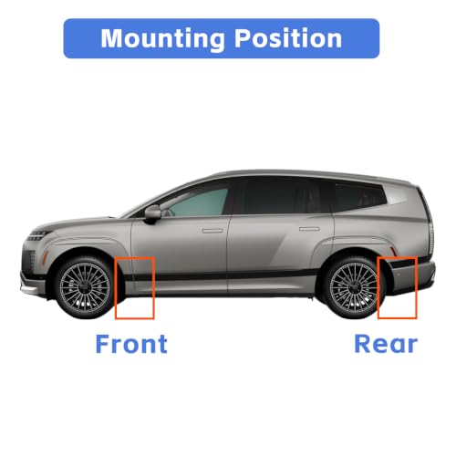 Image of Mud Flaps for 2026 Hyundai IONIQ 9 Mud Guards Splash Guards No Drilling Required Set of 4PCS, All Weather Protects Against Rocks and Debris,Compatible with IONIQ9 MudGuards Exterior Accessories