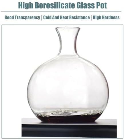 Cold Brew Coffee Maker, Drip Ice Coffee Machine, Slow Drip Technology, Glass Iced Coffee Maker with Adjustable Flow Control, Easy to Clean