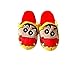 Pantoufles Crayon Shin-Chan automne/hiver, pantoufles confortables thermiques intérieures peluche d'animation de style japonais, chaussures d'intérieur velours corail antidérapantes hommes et femmes