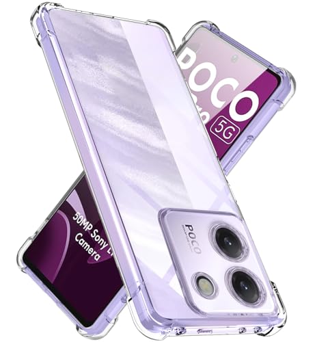 �Ή� Xiaomi POCO M7 Pro 5G �p �P�[�X �N���A TPU ���^ �y�� �ϏՌ� �ČRMIL�K�i�擾 ����~�� ���ϖh�~ �h�o ��̌^ �l�C �g�уJ�o�[(�N���A)