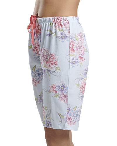 Karen Neuburger Womens Cropped Pj Bermuda Short Pajama Bottom, Airy Floral, Large Us #TOP1