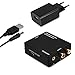 Produktbild kwmobile Digital zu Analog Audio Decoder - unterstützt DTS Dolby 5.1 - Toslink SPDIF Koaxial zu 2X Ausgang 3.5mm Klinke RCA (L/R) - DAC Sound Wandler