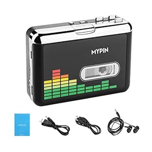 Mypin Tragbarer Kassettenspieler USB MP3 Konverter