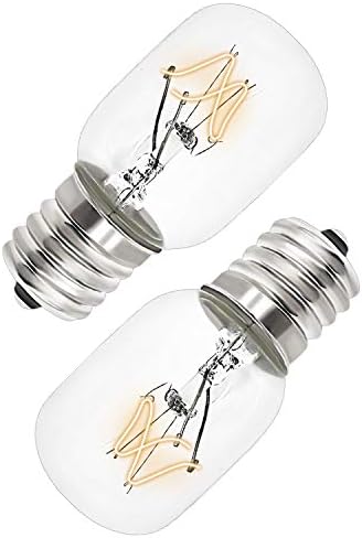 AMI PARTS 8206232A Bulb 40w 125v Microwave Oven Light Replacement Part for Whirlpool Kenmore Maytag Microwave (2pc)