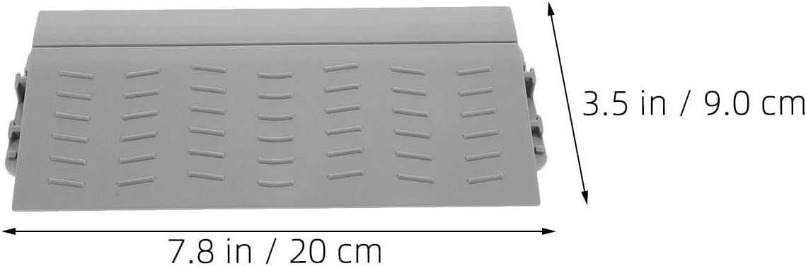 4pcs Lightweight Abs Door Threshold Ramp for Robot Vacuum Cleaner and Wheelchair Anti-Slip Plastic Ramp for Driveway Edges and Home Entrances