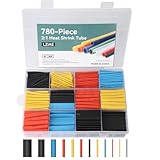780Pcs 2:1 Heat Shrink Tube Shrinking Assorted Polyolefin Insulation Sleeving Wire Cable Sleeve Wrap Premium Large Electrical Heat Shrink Tape 12 Sizes