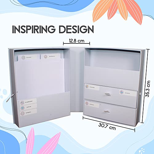 Ironix Keepsake Memory Box For Baby – Baby 1St Year Memory Box – Baby Keepsake Organiser Memory Box Large – With 17 Sticker Set – Keepsake Memory Box For Boys & Girls – Memory Box For Keepsakes Gift #TOP1