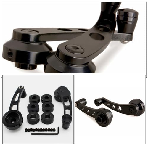 FOYTOKI 4Pcs Car Window Crank Handle Durable Auto Window Winder Replacement Easy Installation Compatible with Various Models Stylish Design - Image 3