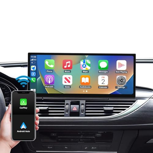 Autoradio CarPlay sans fil pour Audi A6 A7 idéal pour voyager sereinement en musique avec Siri