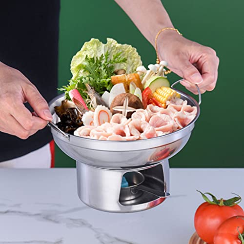 Yardwe Aço Inox Panela Quente Shabu Shabu Shabu Panela Quente Fogão Panela de Fondue Fondue Fabrican