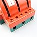 ANP PUAUTO Orange Disconnect Knife Switch Double Throw 100A 380V, 3 Pole Safety Two-Way Switching Switch, Industrial Switches