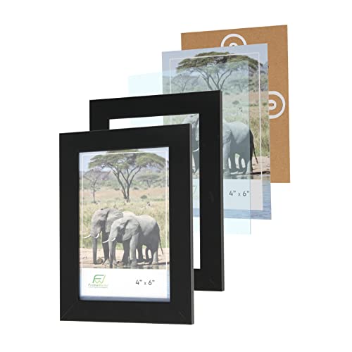 Frameworks Value 6-Pack 4” X 6” Classic Black Gallery Style Picture Frames #TOP5