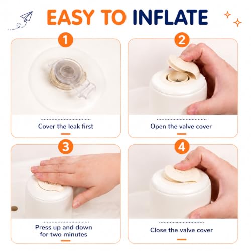 Image of Tarkan Inflatable Baby Floor Seat with 3-Point Safety Belt for 3-36 Months