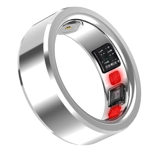 GEERYZHE Smart Ring Health Tracker, Monitor de Sueño Resistente al Agua Fitness Tracker-Ring, Conexión Deportiva