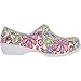 VANGELO Women Professional Slip Resistant Clog Waterproof Nurse Work Chef Shoe NIKO Removable Insole Flower-1 Size 9