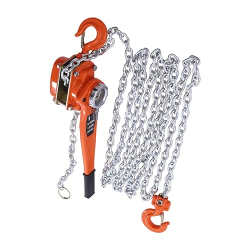 Hand Winch, Manual Lever Chain Hoist 3300 Lbs, Chain Come Along 20 Feet For Warehouse Garages Construction Zones,for Trailer, Boat or ATV Towing