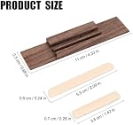 Rosewood Ukulele Bridge Nut and Saddle - 4 String Ukulele DIY and Repair Parts