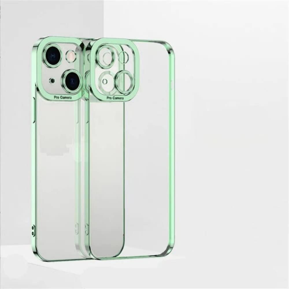 Coque TPU iPhone 12 Pro Max vert clair avec protection de caméra intégrée - 2