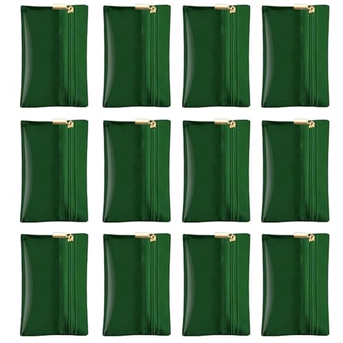 PTILSERY Fashionable Sturdy Jewelry Pouches 12 Pieces Travel Organizers Bags with Zippered for Jewelry and Small Accessories