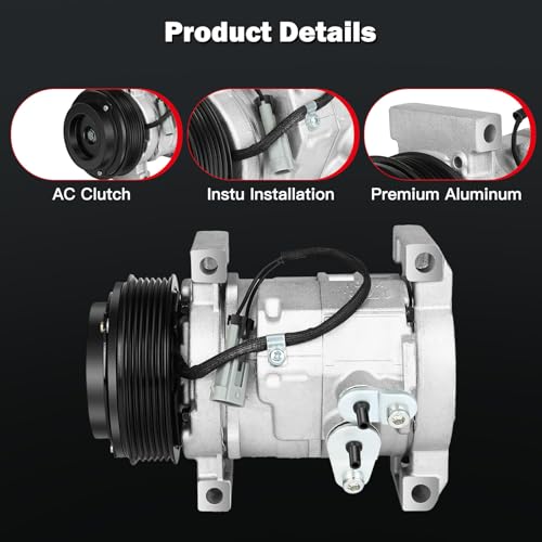 Image of cciyu Air Conditioning Compressor Fit for Cadillac DeVille 4.6L 2000-2005