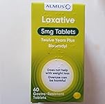 Almus Laxative Tablets 5mg for Ages 12 Years and Older - Pack of 60